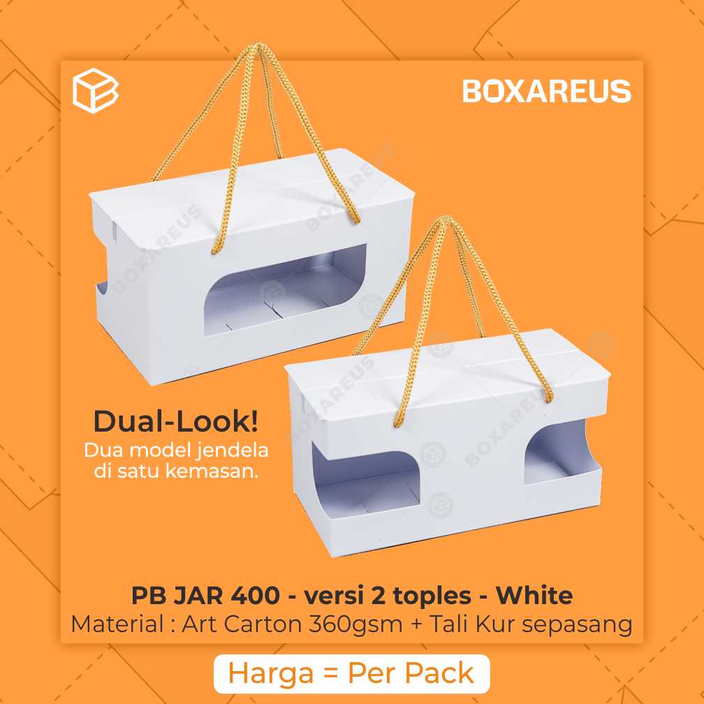 Toples Box Jar - PB Duo Small JAR 400 (20 Pc)