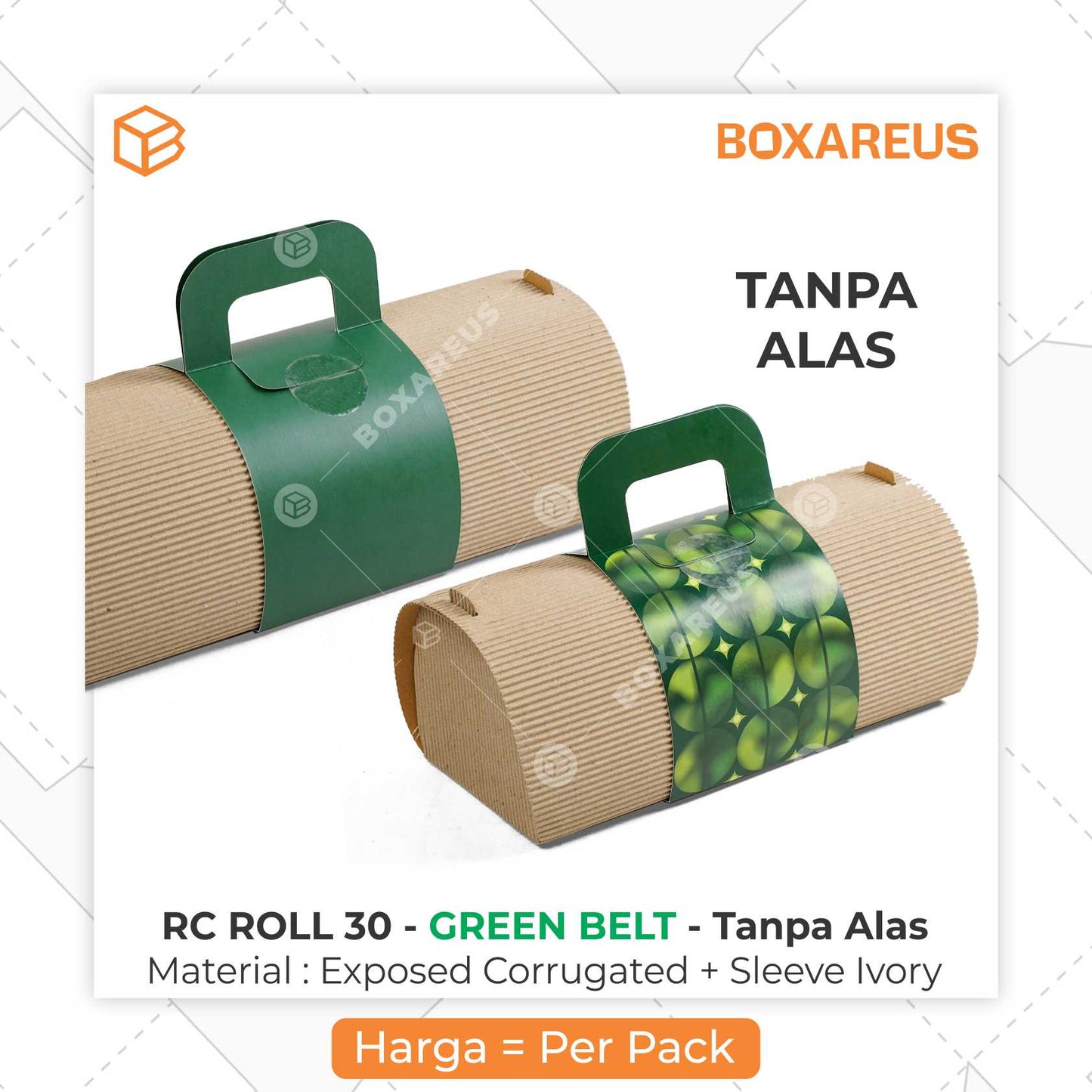 Roll Cake Box - RC ROLL30 (10 Pc)