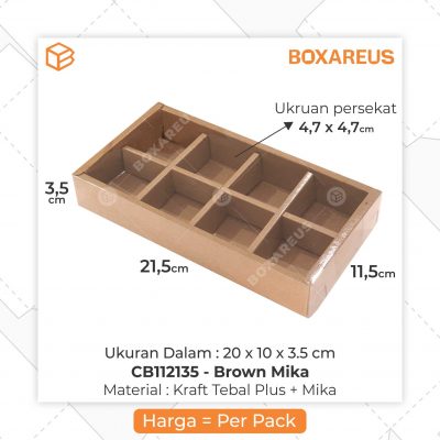 Cake Box - CB112135 Brown (20 Pc) - Box Are Us